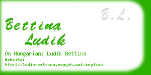 bettina ludik business card